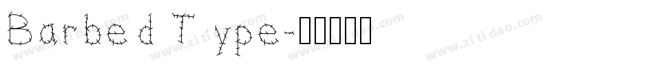 Barbed Type字体转换